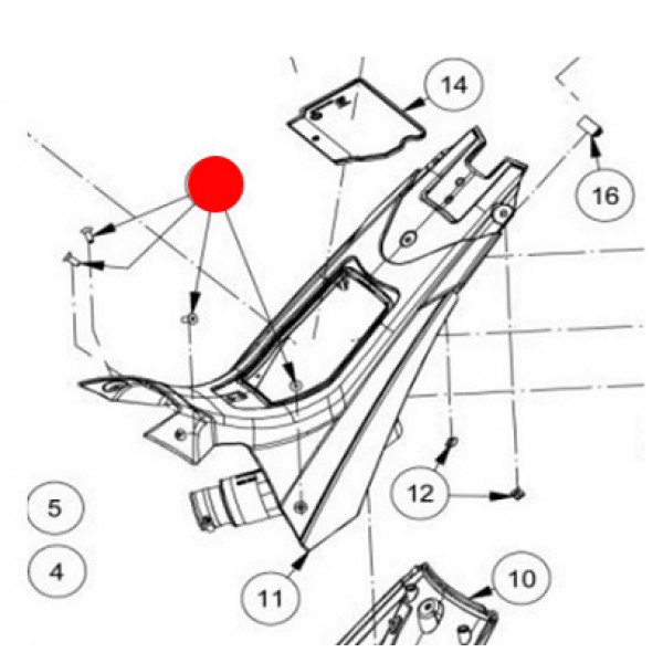 Vite Conica Cassa Filtro GAS GAS 11-19